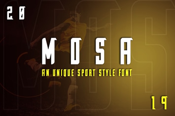 Mosa Exclusive Display Font