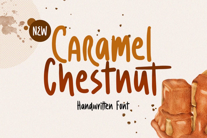 Caramel Chestnut - Handwritten Font