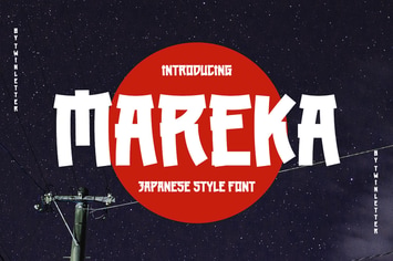 MAREKA - Japanese style font