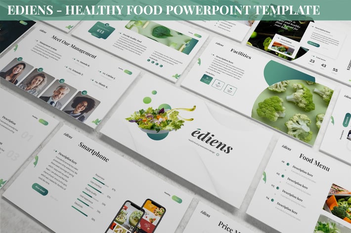 Ediens - Healthy Food Powerpoint Template