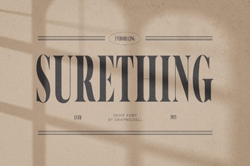 SureThing Elegant Serif Font Typeface