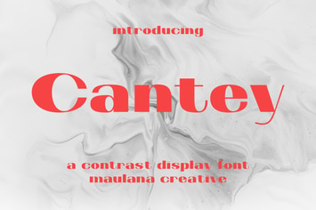 Cantey Contrast Display Font
