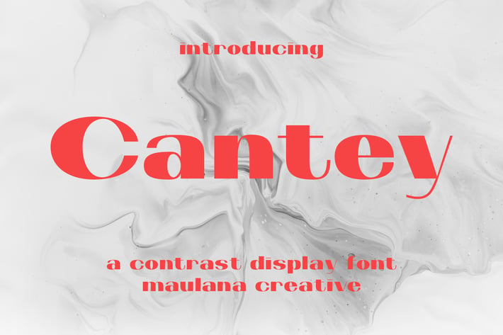 Cantey Contrast Display Font