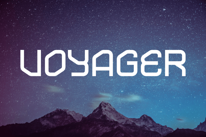 Voyager - Futuristic Space Font
