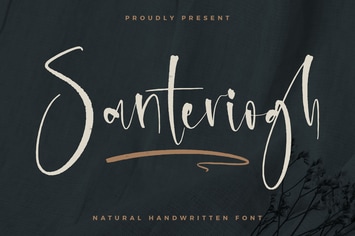 Santeriogh Natural Handwritten Font 