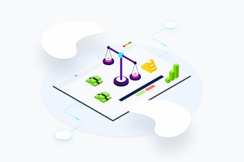 Blockchain Platform Web Exchange Isometric