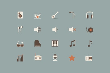 Music Color Icons