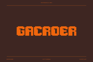 Gacroer - Modern Pixels Font