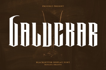 Valuckar Blackletter Display Font