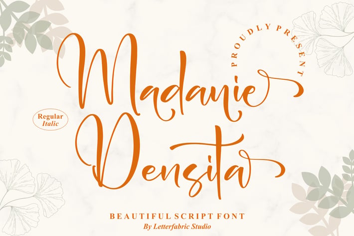 Madanie Densita Beautiful Script Font