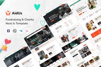 AidUs – Charity Nonprofit Next Js Template