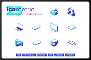 Isometric Device Icons - Icometric
