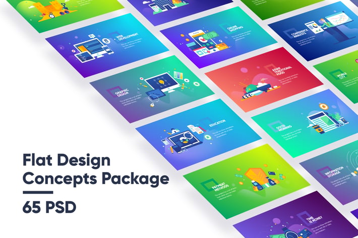 Flat Design Concepts Package