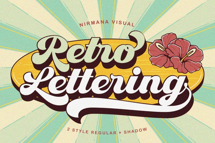 Retro Lettering - Groovy font