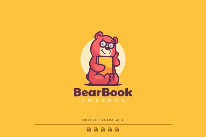 Bear Cartoon Logo