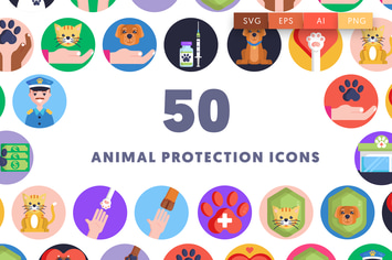 50 Animal Protection Icons