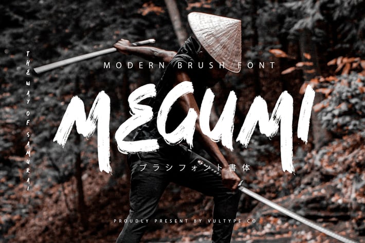 Megumi Brush Font