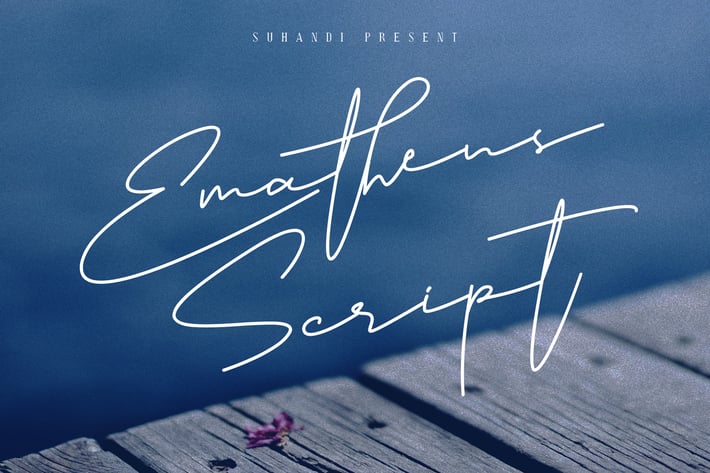 Emathens Monoline Script