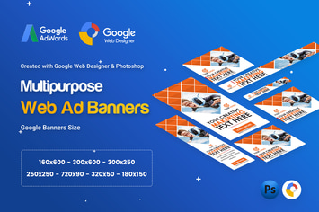 Multi Purpose, Business Banner Ad - GWD & PSD