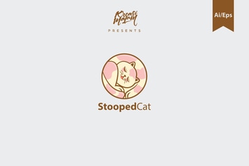 StoopedCat Logo Template