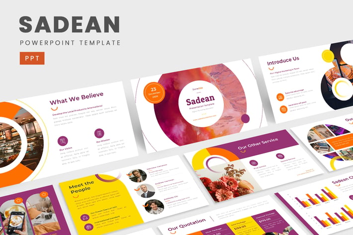 Sadean – Digital Marketing PowerPoint Template