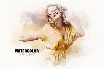 Watercolor Stains Photo Effect