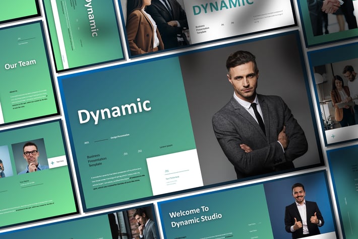 Dynamic Business Presentation PowerPoint Template