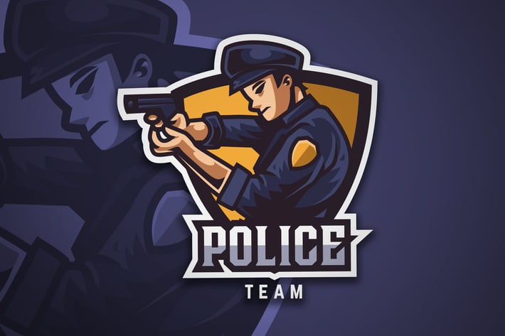 Police Team Logo Vector Template