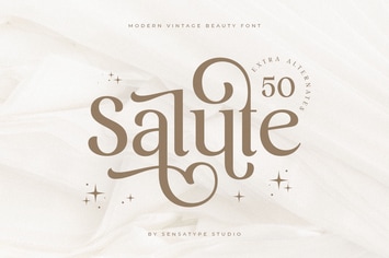 Salute - Modern Vintage Beauty Font