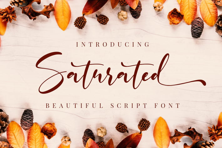 Saturated - Beautiful Script