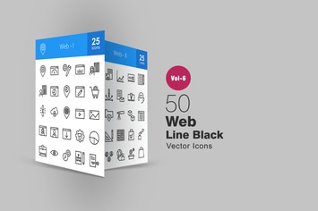 50 Web Line Icons