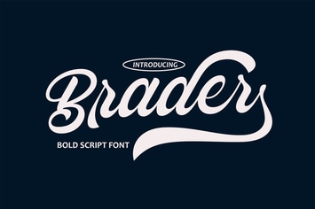 Brader Bold Script Font