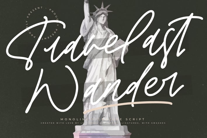 Travelast Wander Monoline Signature Script