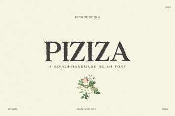Piziza Brush Font