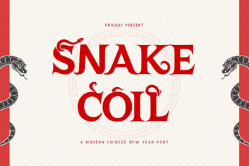 Snake Coil - A Modern Chinese New Year Font
