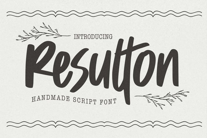 Resulton - Handmade Script Font