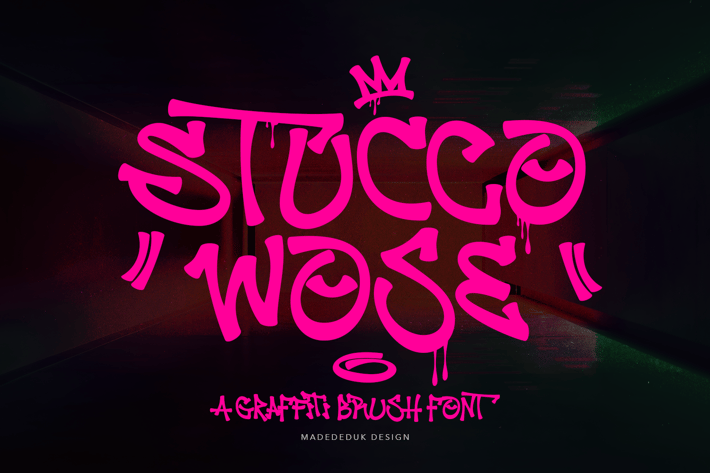 Stucco Wose Graffiti Font