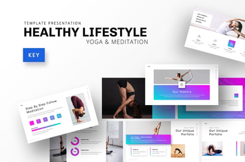Healthy Lifestyle - Yoga Keynote Template