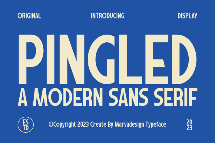 Pingled - A Modern Sans Serif Font