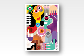 Two Women abstract fine art portrait