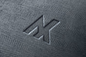 Realistic emboss logo mockup