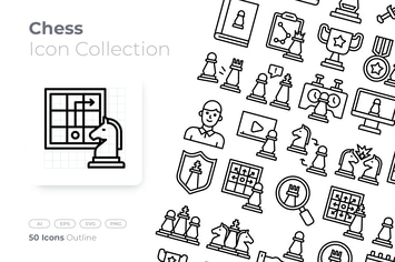 Chess Outline Icon