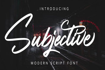 Subjective - Modern Script Font