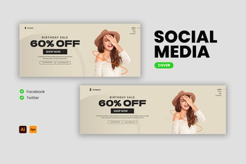 Fashion Sale Facebook & Twitter Cover Template