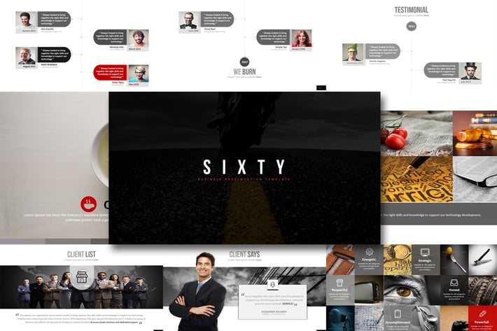 Sixty - Keynote Template