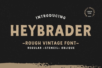 Heybrader Vintage Font