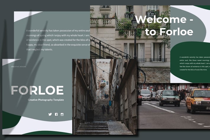 Forloe – Creative Photography Keynote Template