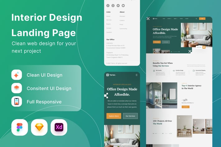 Interior Design Landing Page