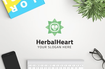 HerbalHeart professional logo