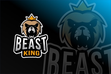 Beast King Esport Logo Template